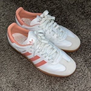 Pink adidas sambas